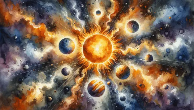 The Sun Burning Bright